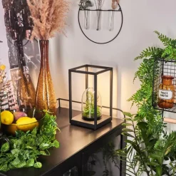 hofstein Lampe de table Ranquile LED Noir, 2 lumières