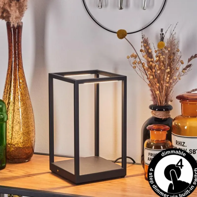 hofstein Lampe de table Ranquile LED Noir, 2 lumières