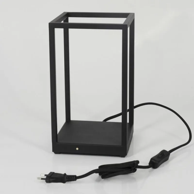 hofstein Lampe de table Ranquile LED Noir, 2 lumières