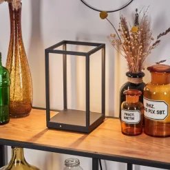 hofstein Lampe de table Ranquile LED Noir, 2 lumières