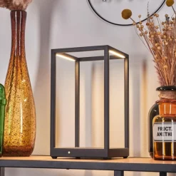 hofstein Lampe de table Ranquile LED Noir, 2 lumières