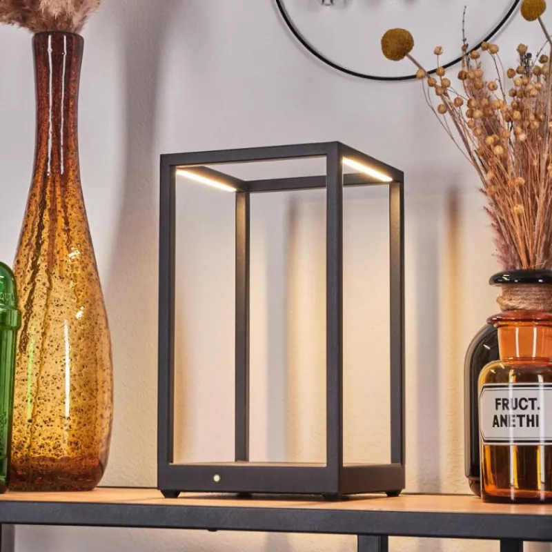 hofstein Lampe de table Ranquile LED Noir, 2 lumières