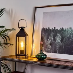 hofstein Lampe de table Raupunga Noir, 1 lumière