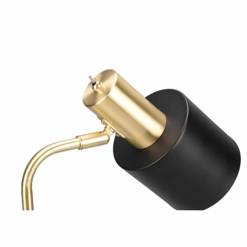 Lampes Dorées-Luminaires Reality Lampe de table Reality Adam Or, Noir, 1 lumière