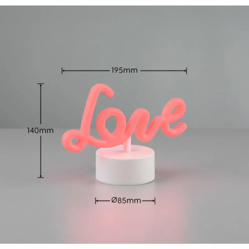 Luminaires Reality Lampe de table Reality AMOR LED Blanc, 1 lumière* Éclairage Led