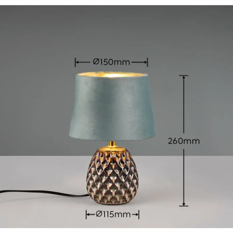 Luminaires Reality Lampe de table Reality ARIANA Vert, 1 lumière* Lampes À Poser