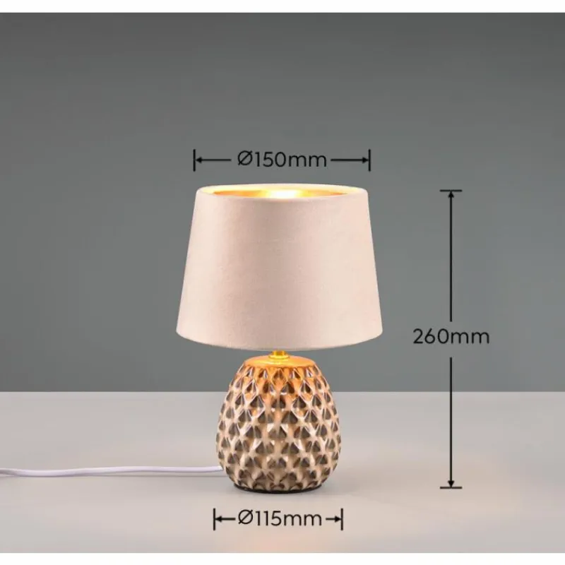 Luminaires Reality Lampe de table Reality ARIANA Beige, 1 lumière* Lampes À Poser