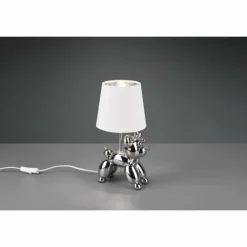 Lampes En Tissu-Luminaires Reality Lampe de table Reality Bello LED Argenté, 1 lumière