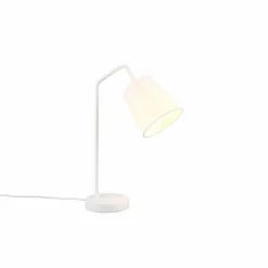 Lampes En Tissu-Luminaires Reality Lampe de table Reality BUDDY Blanc, 1 lumière