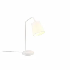 Lampes En Tissu-Luminaires Reality Lampe de table Reality BUDDY Blanc, 1 lumière