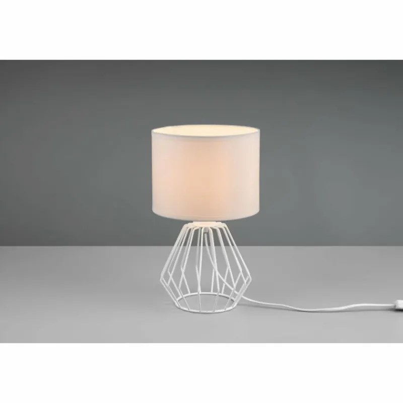 Lampes En Tissu-Luminaires Reality Lampe de table Reality Chuck Blanc, 1 lumière