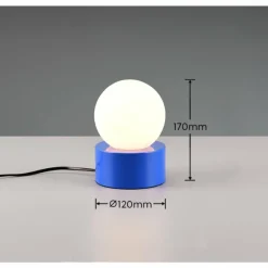 Luminaires Reality Lampe de table Reality COUNTESS Bleu, 1 lumière