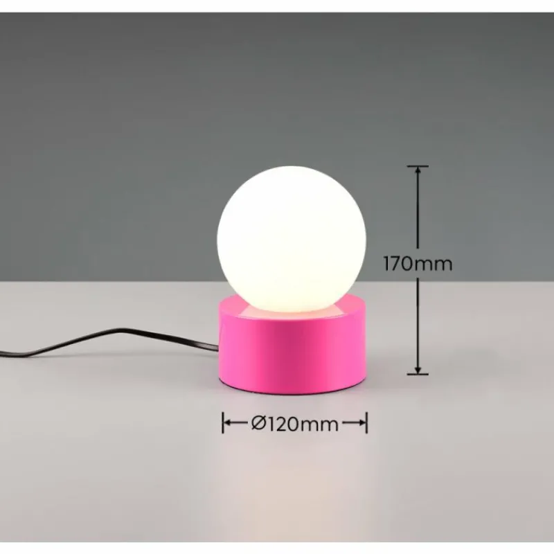 Luminaires Reality Lampe de table Reality COUNTESS Rose, 1 lumière