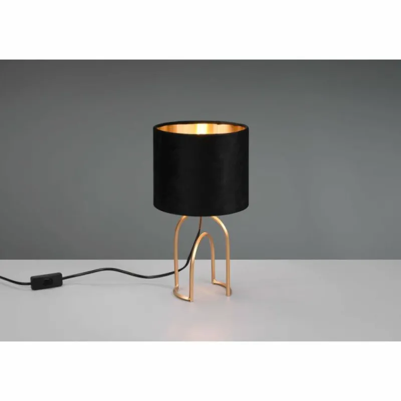 Lampes En Tissu-Luminaires Reality Lampe de table Reality Grace Or, 1 lumière