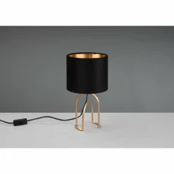 Lampes En Tissu-Luminaires Reality Lampe de table Reality Grace Or, 1 lumière