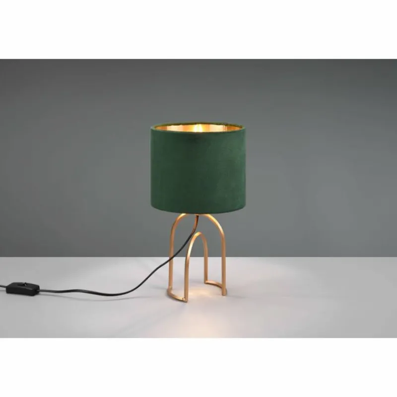 Lampes En Tissu-Luminaires Reality Lampe de table Reality Grace Or, 1 lumière