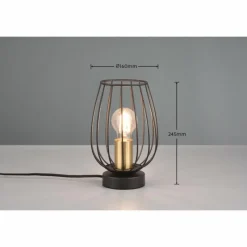 Luminaires Reality Lampe de table Reality Grid Noir, 1 lumière* Lampes À Poser