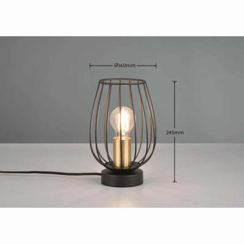 Luminaires Reality Lampe de table Reality Grid Noir, 1 lumière* Lampes À Poser