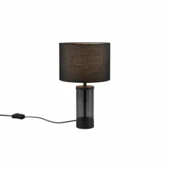 Lampes En Tissu-Luminaires Reality Lampe de table Reality GRAZIA Noir, 1 lumière