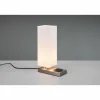 Lampes En Tissu-Luminaires Reality Lampe de table Reality Haley Nickel mat, 1 lumière