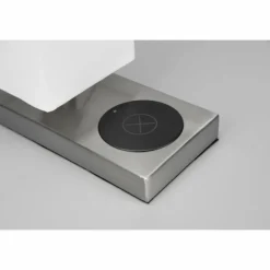 Lampes En Tissu-Luminaires Reality Lampe de table Reality Haley Nickel mat, 1 lumière