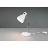 Luminaires Reality Lampe de table Reality Harvey Chrome, Blanc, 1 lumière* Lampes À Poser