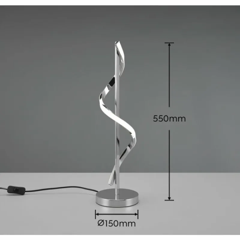 Luminaires Reality Lampe de table Reality Isabel LED Chrome, 1 lumière* Lampes À Poser