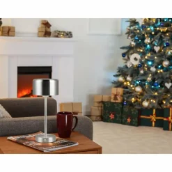 Luminaires Reality Lampe de table Reality JEFF LED Nickel mat, 1 lumière* Éclairage Led