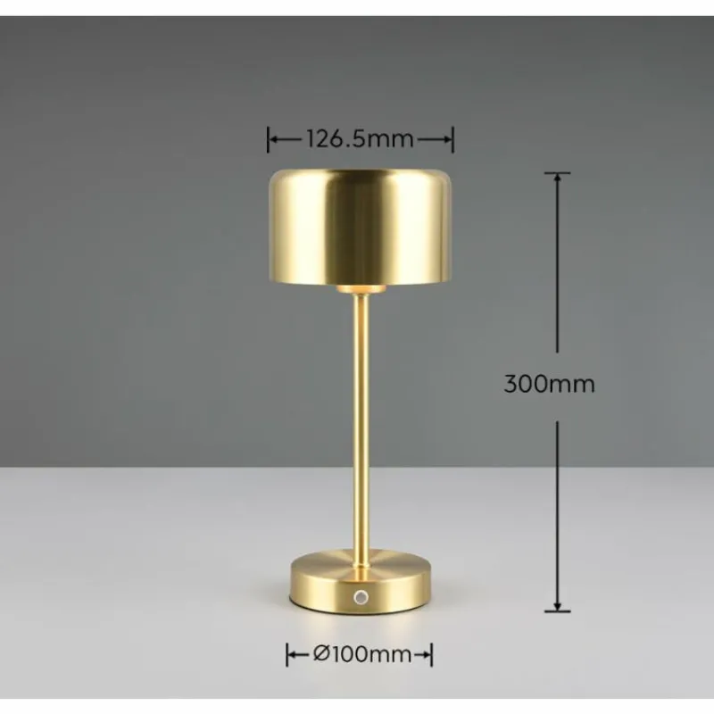 Luminaires Reality Lampe de table Reality JEFF LED Laiton, 1 lumière* Éclairage Led