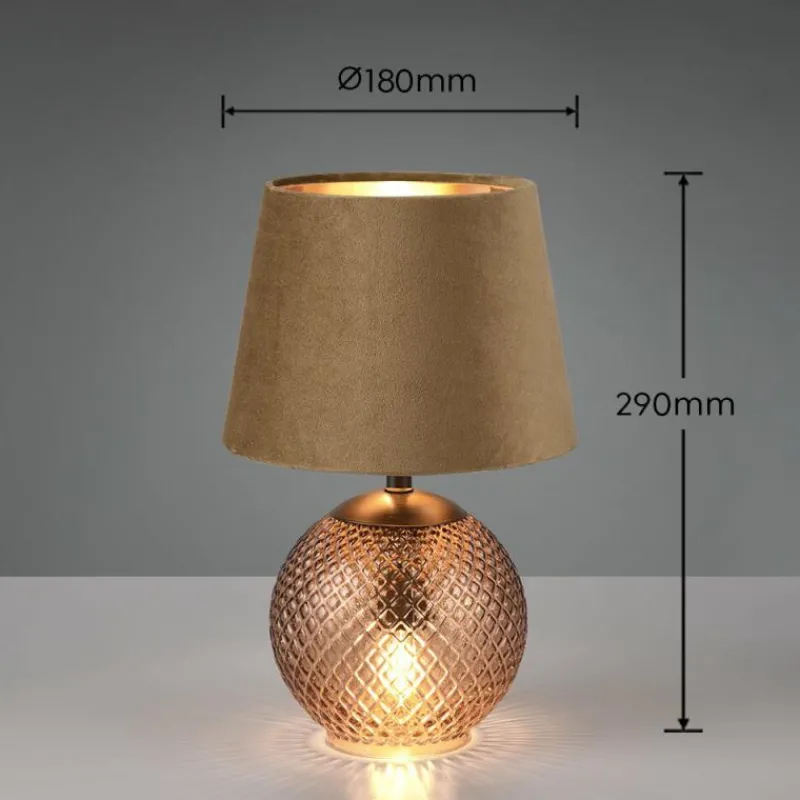 Luminaires Reality Lampe de table Reality Jonna Ambre, 2 lumières