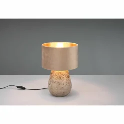 Lampes En Tissu-Luminaires Reality Lampe de table Reality Kiran Gris, 1 lumière