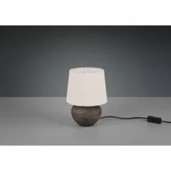 Lampes En Tissu-Luminaires Reality Lampe de table Reality Lou LED Brun, 1 lumière