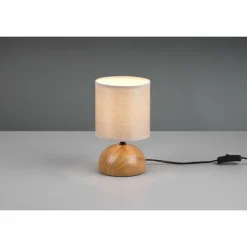 Lampes En Tissu-Luminaires Reality Lampe de table Reality LUCI Couleur bois, 1 lumière