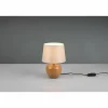 Lampes En Tissu-Luminaires Reality Lampe de table Reality LUXOR Couleur bois, 1 lumière
