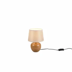 Lampes En Tissu-Luminaires Reality Lampe de table Reality LUXOR Couleur bois, 1 lumière