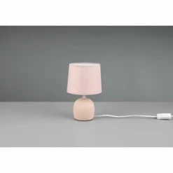 Lampes En Tissu-Luminaires Reality Lampe de table Reality Malu Beige, 1 lumière