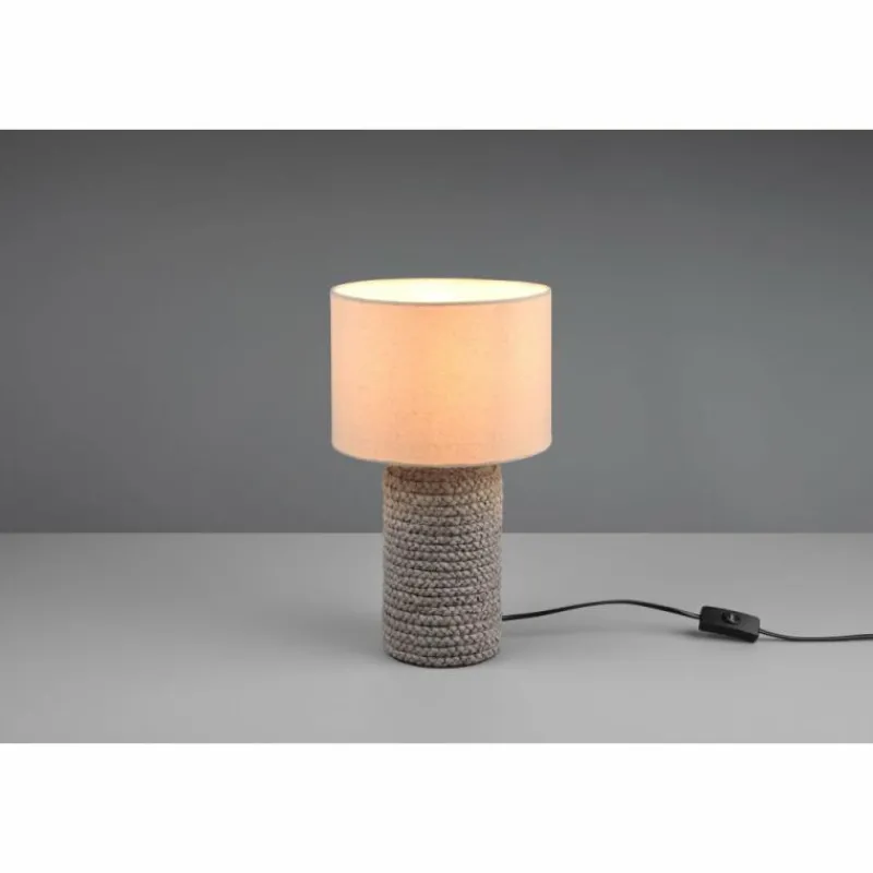 Lampes En Tissu-Luminaires Reality Lampe de table Reality Mala Brun, 1 lumière
