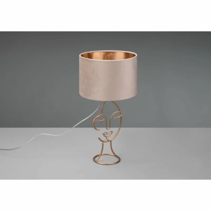 Lampes En Tissu-Luminaires Reality Lampe de table Reality Mary Or, 1 lumière