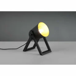 Lampes Dorées-Luminaires Reality Lampe de table Reality Marc Noir doré, 1 lumière