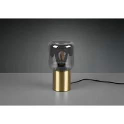 Suspension Verre Fumé-Luminaires Reality Lampe de table Reality Nico LED Laiton, 1 lumière