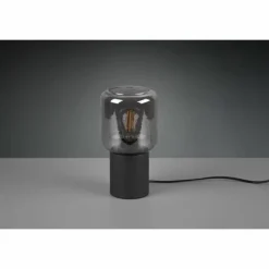 Suspension Verre Fumé-Luminaires Reality Lampe de table Reality Nico LED Noir, 1 lumière