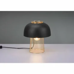 Lampes Dorées-Luminaires Reality Lampe de table Reality Punch Or, Noir, 1 lumière
