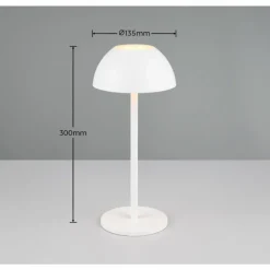 Luminaires Reality Lampe de table Reality RICARDO LED Blanc, 1 lumière