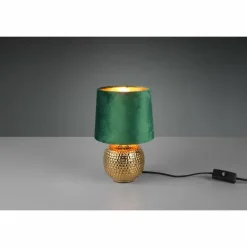 Lampes En Tissu-Luminaires Reality Lampe de table Reality Sophia Or, 1 lumière