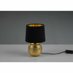 Lampes En Tissu-Luminaires Reality Lampe de table Reality Sophia Or, 1 lumière