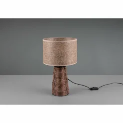 Style Boho-Chic-Luminaires Reality Lampe de table Reality Straw Brun, 2 lumières