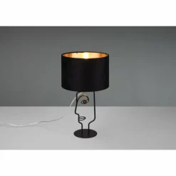 Lampes En Tissu-Luminaires Reality Lampe de table Reality Sultan Noir, 1 lumière