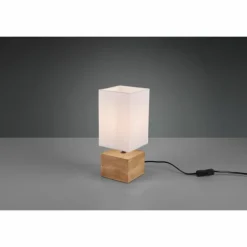 Lampes En Tissu-Luminaires Reality Lampe de table Reality Woody LED Bois clair, 1 lumière
