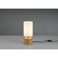 Lampes En Tissu-Luminaires Reality Lampe de table Reality Woody Écru, 1 lumière