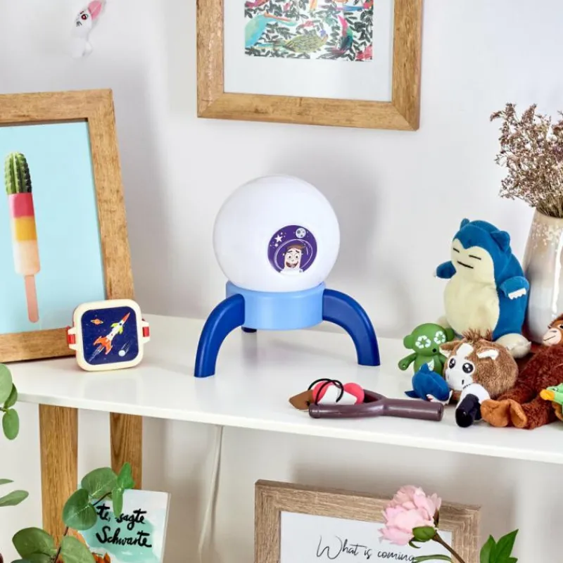 hofstein Lampe de table Rougemont LED Bleu, 1 lumière* Éclairage Led